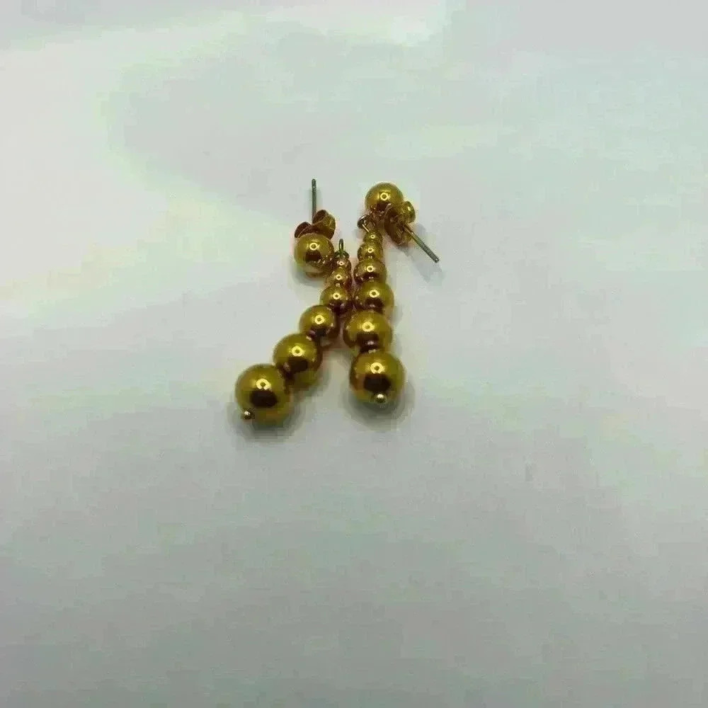 Stainless steel drop earrings - Picture 4 of 4